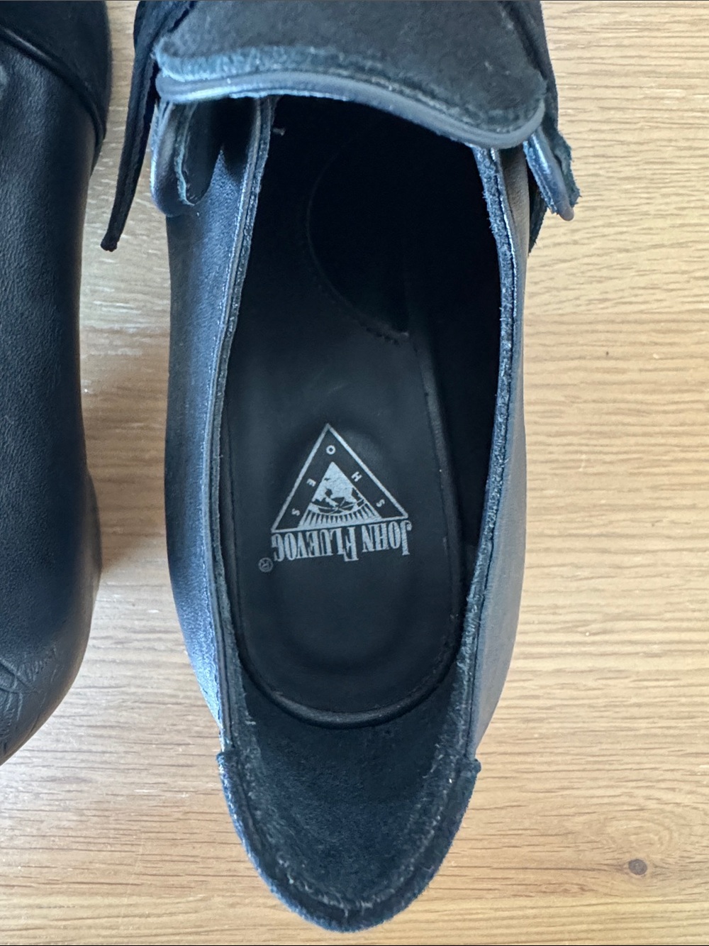 JOHN FLUEVOG DISCONTINUED TRUTH LUIZA LOAFERS WITH ANGEL BUCKLE SIZE 8.5 - Picture 9 of 13